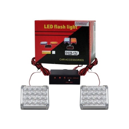 ÇAKAR LAMBA PANJUR İÇİ KARE 40 LEDLİ BEYAZ-BEYAZ 250296 CONSON