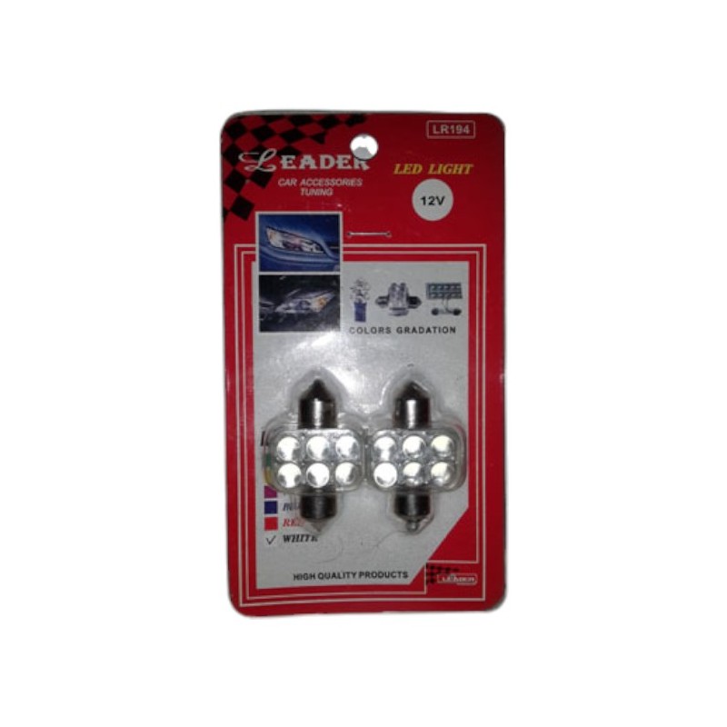 AMPÜL SOFİT LED 12V JAPON TİP BEYAZ LR194B LR-194W-12V LEADER