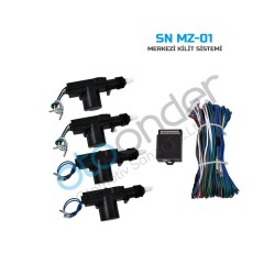 MERKEZİ KİLİT SET 4 KAPI 12V SENTİNEL SN MZ 01 SN-MZ-01 SENTİNEL