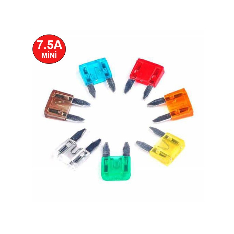 SİGORTA BIÇAK MİNİ 7.5 AMPER BS M 7,5 BS-M-7,5 İTHAL