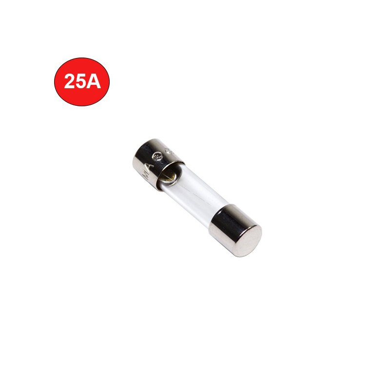 SİGORTA CAM 25 AMPER CS 25 CS-25 İTHAL