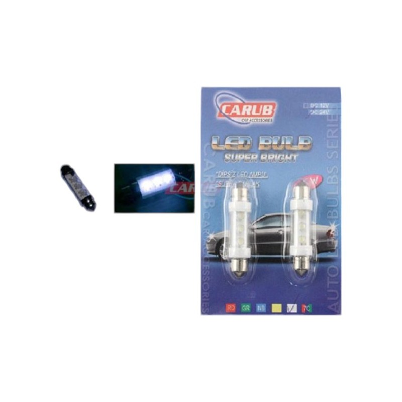 AMPÜL SOFİT LED 12V 2 LEDLİ LAZER MİLENYUM 0405120 CARUB