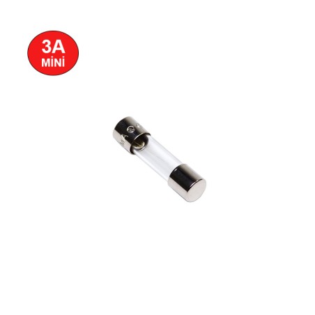 SİGORTA CAM 3 AMPER MİNİ CS 3 CS-3 İTHAL