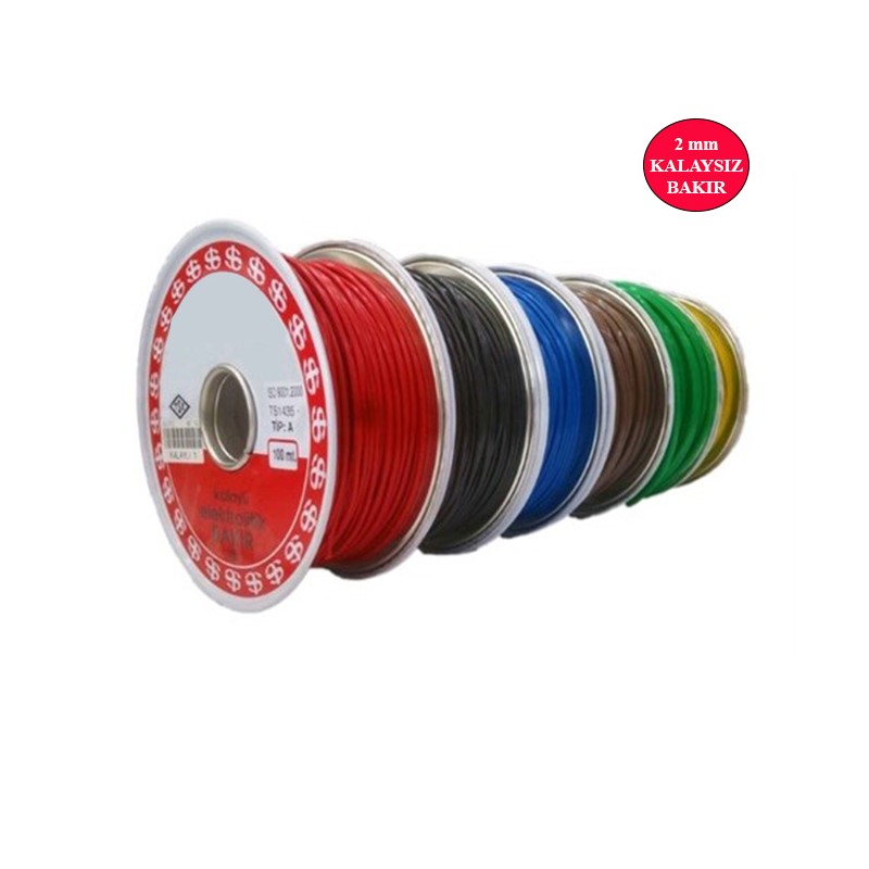KABLO TESİSAT 2MM BAKIR KALAYSIZ KUTUPSAN TK 2MM TK-2MM KUTUPSAN