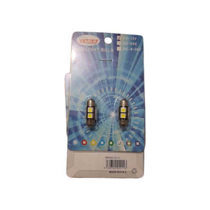 AMPÜL SOFİT LED 12V JAPON TİP 3 ÇİPLİ BEYAZ 0402211 CARUB