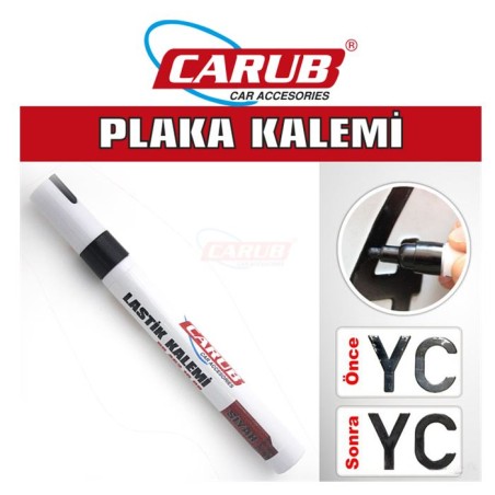 PLAKA YAZMA KALEMİ SİYAH BİLYALI VAKUM 4621008 CARUB