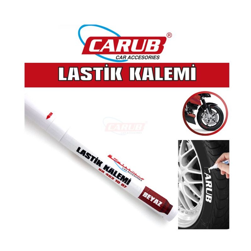 LASTİK YAZMA KALEMİ BEYAZ BİLYALI VAKUM 4621007 CARUB