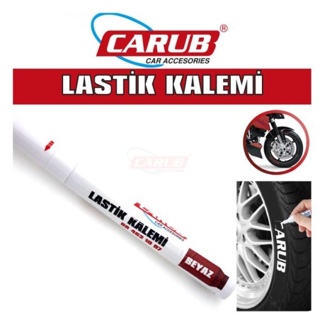 LASTİK YAZMA KALEMİ BEYAZ BİLYALI VAKUM 4621007 CARUB