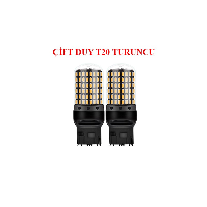 AMPÜL DİPSİZ LED 12V ÇİFT DUY 36 LED SMD CANBUS TURUNCU KGN 4504004 KG