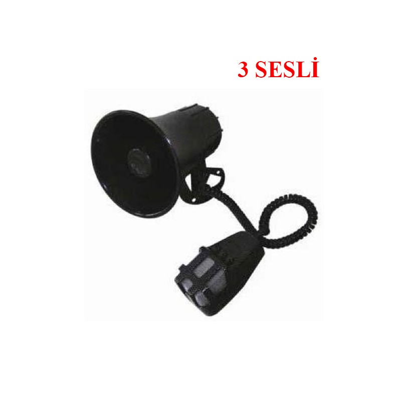 SİREN MEGAFONLU 3 SESLİ 0603005 KGN