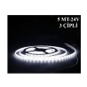 ELASTİK LED SİLİKONLU 5MT KGN 3 ÇİPLİ 24V BEYAZ 2501008 2502008 KGN