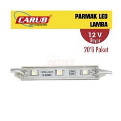 LED LAMBA MODÜL TİP 3 LED ŞEFFAF BEYAZ 12V CARUB 0409908 CARUB