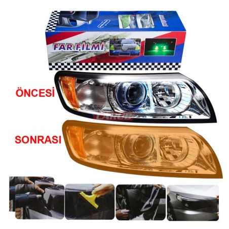 FAR STOP FİLMİ TURUNCU 30CMX10MT 1190469 CARUB