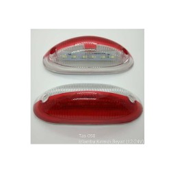 LEDLİ LAMBA MARKER İZ LAMBA 12 LEDLİ KIRMIZI BEYAZ 12V TAS 050 TAS050
