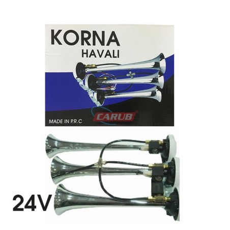KORNA HAVALI 3 BORULU ARAP 24V NİKELAJLI 1 MELODİ-1 DÜZ 2751582 275158