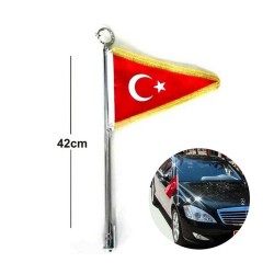 BAYRAK DİREĞİ KROM AY-YILDIZ DÖKÜM YO653 YERLİ