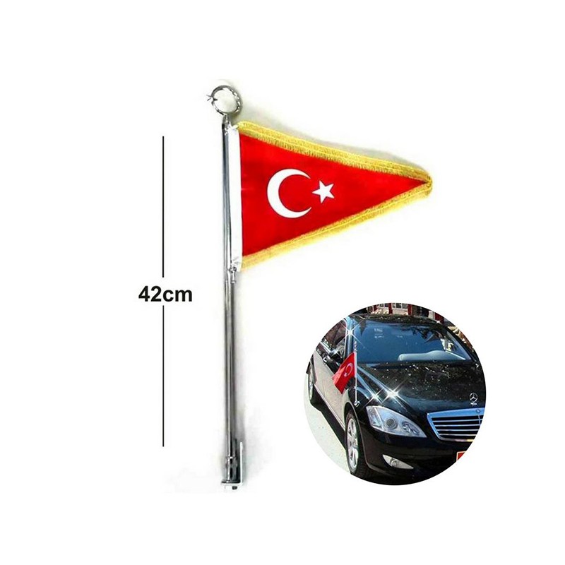 BAYRAK DİREĞİ KROM AY-YILDIZ DÖKÜM YO653 YERLİ