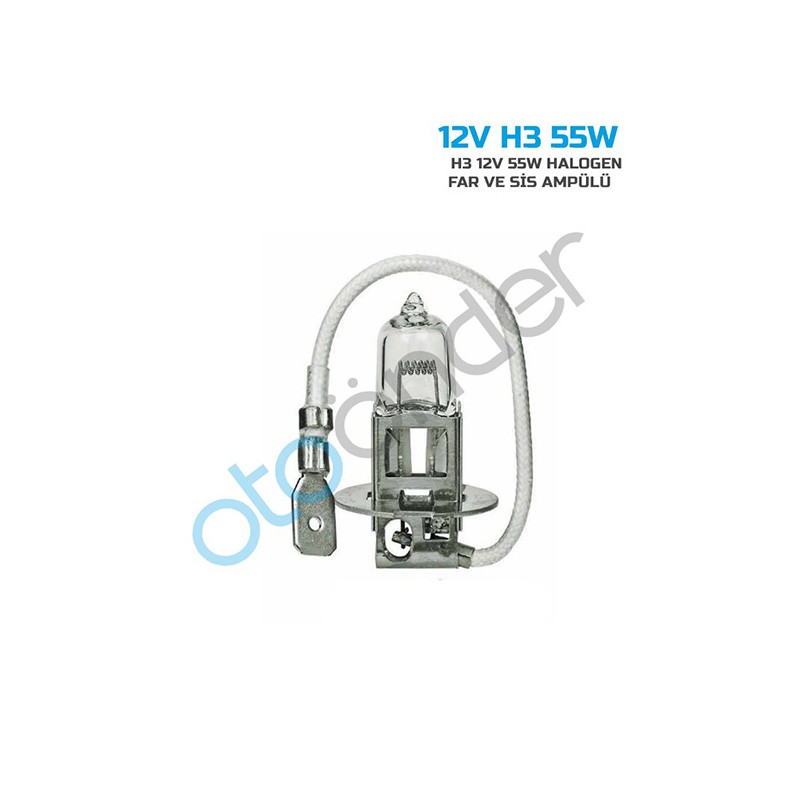 AMPÜL FAR HALOGEN 12V H3 55W SENTİNEL 12V-H3-55W SENTİNEL