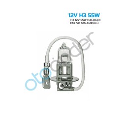 AMPÜL FAR HALOGEN 12V H3 55W SENTİNEL 12V-H3-55W SENTİNEL