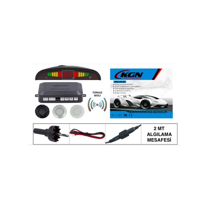 PARK SENSÖRÜ EKRANLI + TR KONUŞAN 4 GÖZLÜ GRİ KGN 0203028 KGN