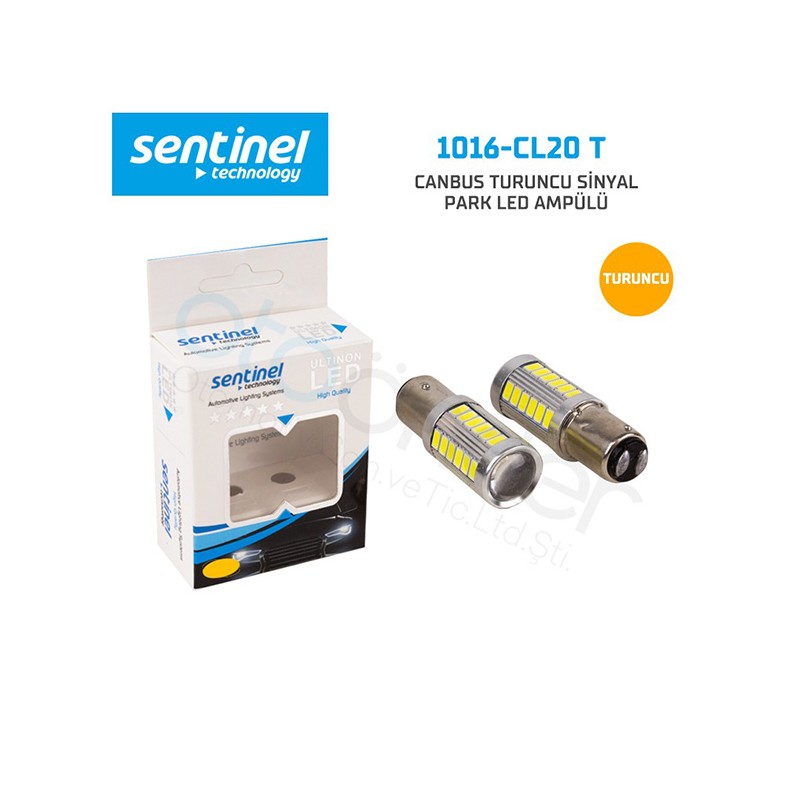 AMPÜL 1016 LED 12V CANBUS TURUNCU 1016 CL20T 1016-CL20-T SENTİNEL