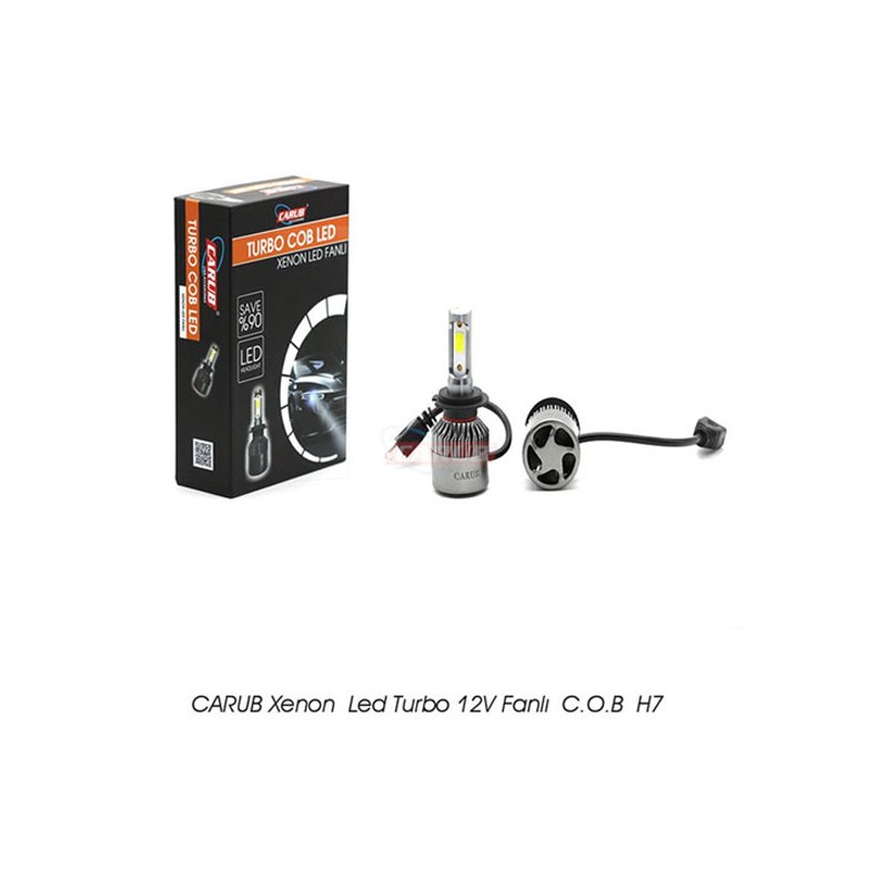 XENON LED TURBO SİLVER FANLI CARUB H7 0410970 CARUB
