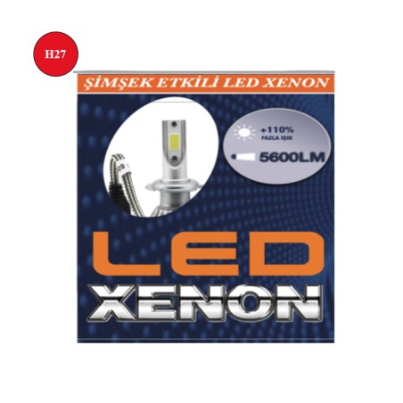 XENON LED TURBO SİLVER H27 8000K FANLI EKO GRNT.SİZ 0206007 KGN