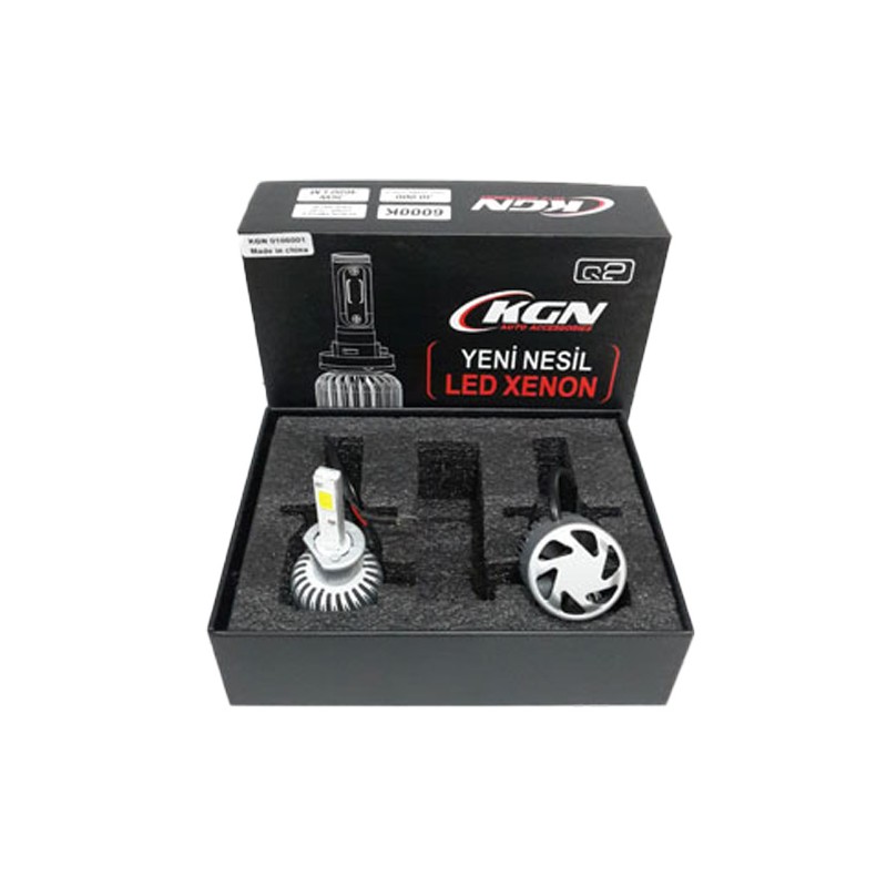 XENON LED TURBO SİLVER 9005 6000K FANLI 1.KLT 0106007 KGN