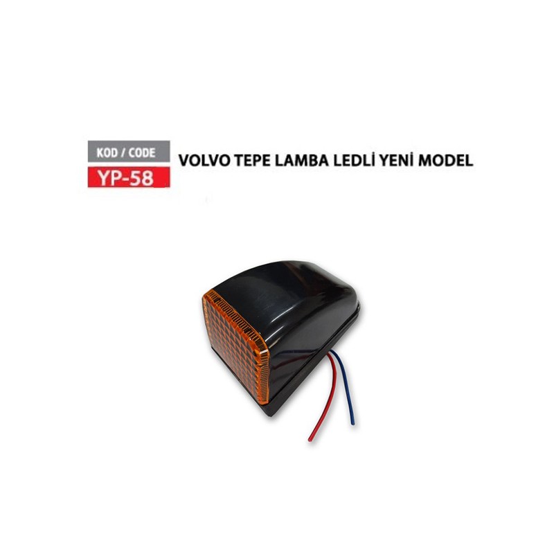 MARKER LAMBA VOLVO TEPE LEDLİ 12V - 24V SARI YÜCE YP-58 YP-58S YERLİ