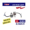XENON LED TURBO SİLVER FANLI CARUB H3 30000K MAVİ 0411104 CARUB