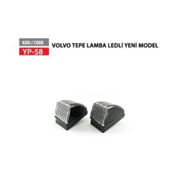 MARKER LAMBA VOLVO TEPE LEDLİ 12V - 24V BEYAZ YÜCE YP-58 YP-58B YERLİ