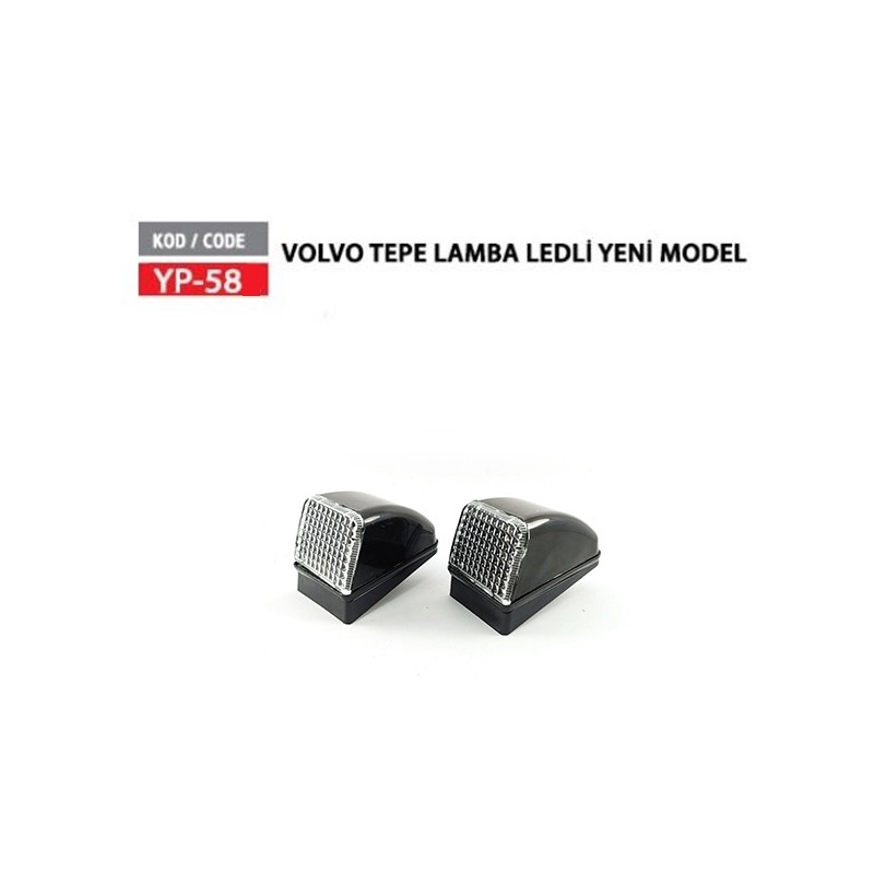 MARKER LAMBA VOLVO TEPE LEDLİ 12V - 24V BEYAZ YÜCE YP-58 YP-58B YERLİ