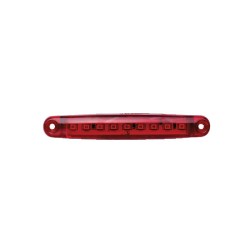 LEDLİ LAMBA PARMAK 9 LED KOMPLE ŞEFFAF İNCE TİP KIRMIZI 12-24V 100X15M