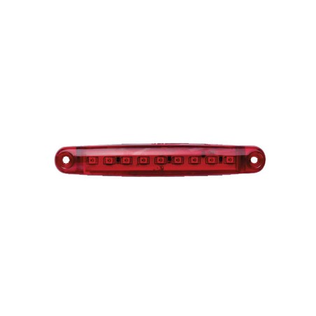 LEDLİ LAMBA PARMAK 9 LED KOMPLE ŞEFFAF İNCE TİP KIRMIZI 12-24V 100X15M
