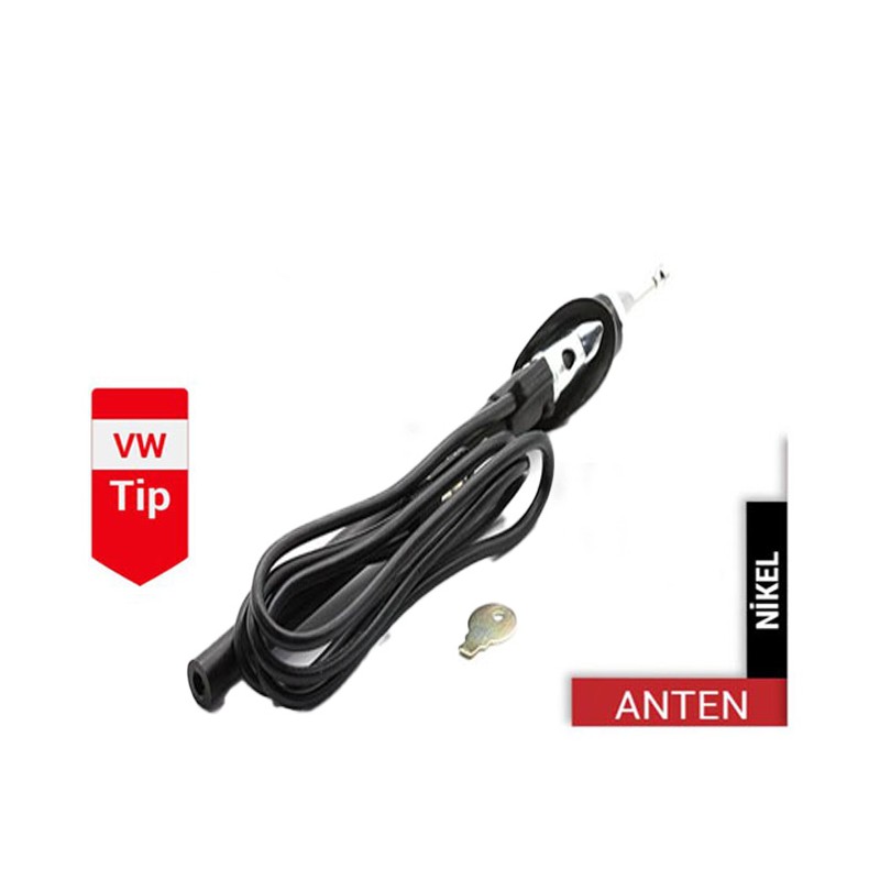 ANTEN ÇAMURLUK GÖMME VOLKSWAGEN TİP NİKELAJLI 100CM TABAN 25CM 0040303