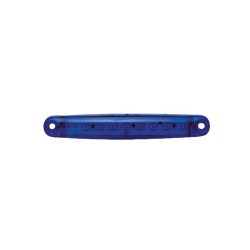 LEDLİ LAMBA PARMAK 9 LED KOMPLE ŞEFFAF İNCE TİP MAVİ 12-24V 100X15MM F