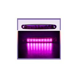 LEDLİ LAMBA PARMAK 9 LED KOMPLE ŞEFFAF İNCE TİP MOR 12-24V 100X15MM FT