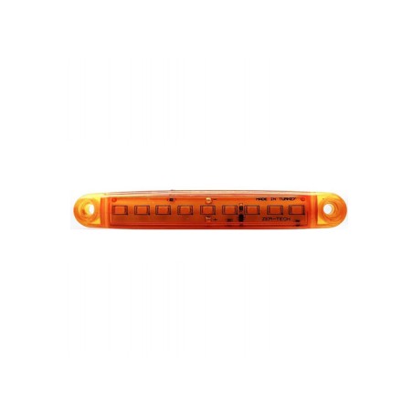 LEDLİ LAMBA PARMAK 9 LED KOMPLE ŞEFFAF İNCE TİP SARI 12-24V (KOYU) 100