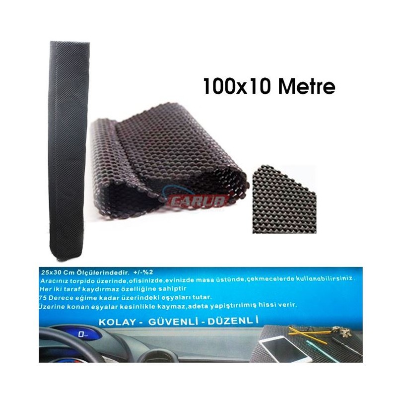 KAYDIRMAZ PED TORPİDO ÜSTÜ ÜSTÜ DELİKLİ 100CMX10MT 5901722 CARUB