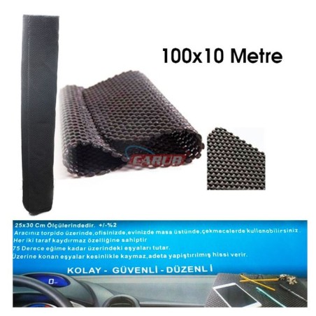 KAYDIRMAZ PED TORPİDO ÜSTÜ ÜSTÜ DELİKLİ 100CMX10MT 5901722 CARUB