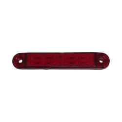 LEDLİ LAMBA ÇİFT SIRA PARMAK LAMBA 12 LED KIRMIZI 12-24V FT 330B FT-33