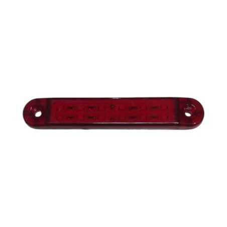LEDLİ LAMBA ÇİFT SIRA PARMAK LAMBA 12 LED KIRMIZI 12-24V FT 330B FT-33