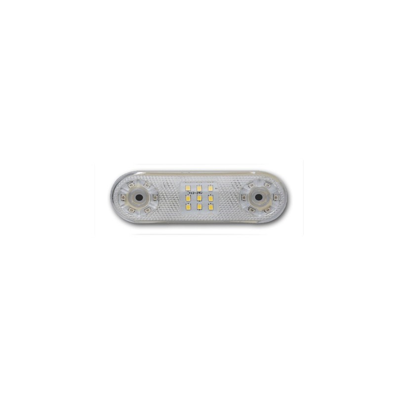 LEDLİ LAMBA UNİVERSAL 18 LED SİNYALLİ BEYAZ 12-24V 115x40MM FT 316B FT