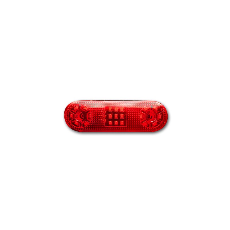 LEDLİ LAMBA UNİVERSAL 18 LED SİNYALLİ KIRMIZI 12-24V 115X40MM FT 316K