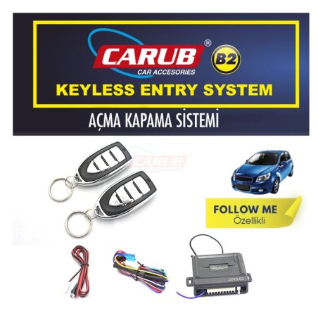 AÇMA KAPAMA UZAKTAN KUMANDA SİN. ÇIKIŞLI BAGAJ AÇMA KROM KARBON 460244