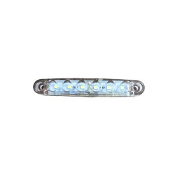 LED LAMBA PARMAK 6 LED MERCEKLİ ŞEFFAF BEYAZ 12V 100X15MM FT 328B FT-3