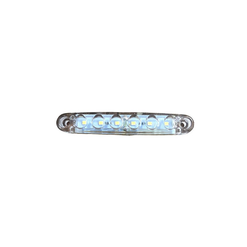 LED LAMBA PARMAK 6 LED MERCEKLİ ŞEFFAF BEYAZ 12V 100X15MM FT 328B FT-3