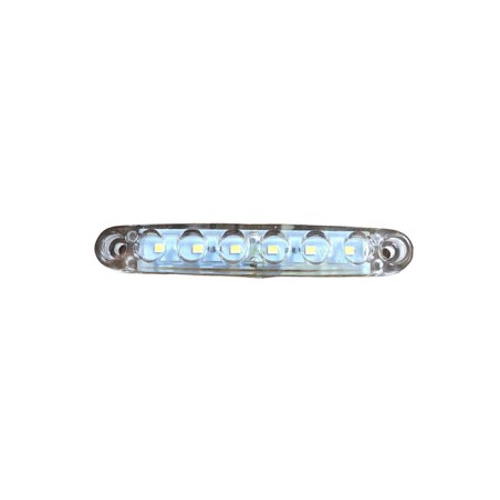 LED LAMBA PARMAK 6 LED MERCEKLİ ŞEFFAF BEYAZ 12V 100X15MM FT 328B FT-3