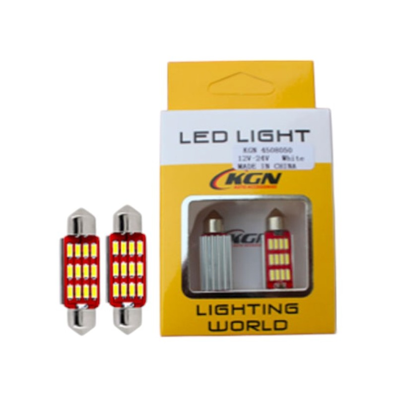 AMPÜL SOFİT LED 12-24V 12 LED SMD CANBUS 36MM BEYAZ KGN 4508050 KGN
