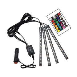 ELASTİK LED AYAK ALTI UZ. KUMANDALI SESE DUYARLI 7 RENK 12V KGN 4PRÇ 0